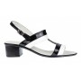 Oferta marimea 36, 37  Sandale dama din piele naturala cu toc de 5cm, LS7AN